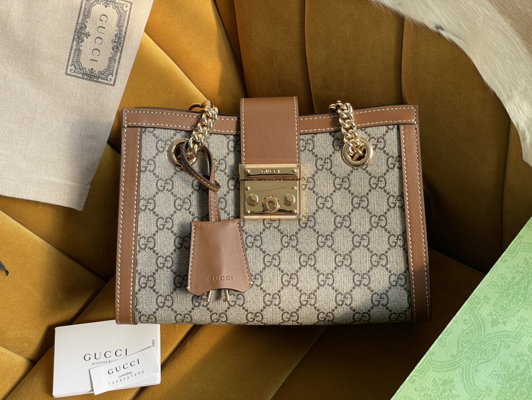 GUCCI PADLOCK GG SMALL SHOULDER BAG 498156