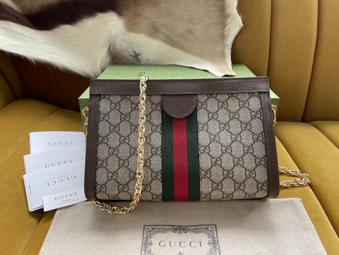 Gucci GG Supreme Ophidia Small Shoulder Crossbody Bag 503877