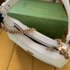 GUCCI Aphrodite small shoulder bag in White Leather