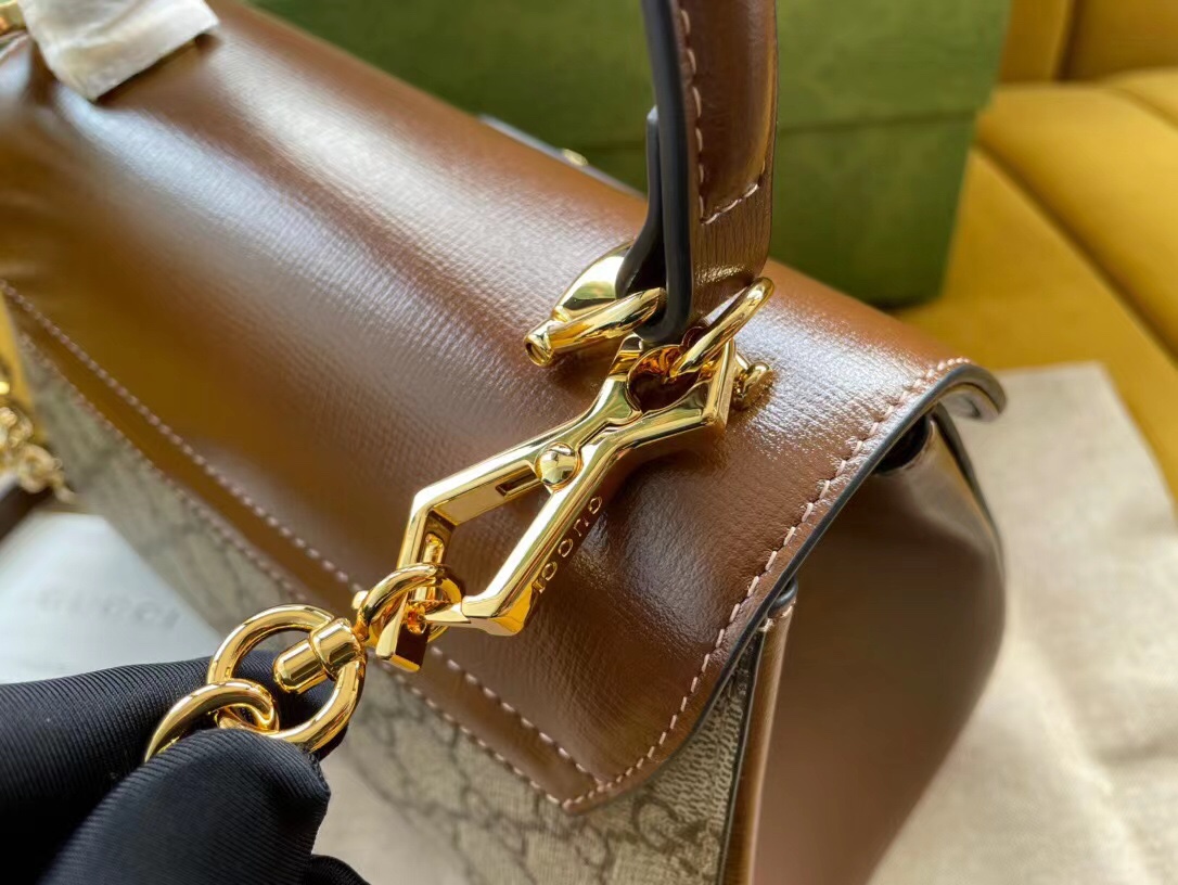 Gucci Horsebit 1955 mini bag in brown leather