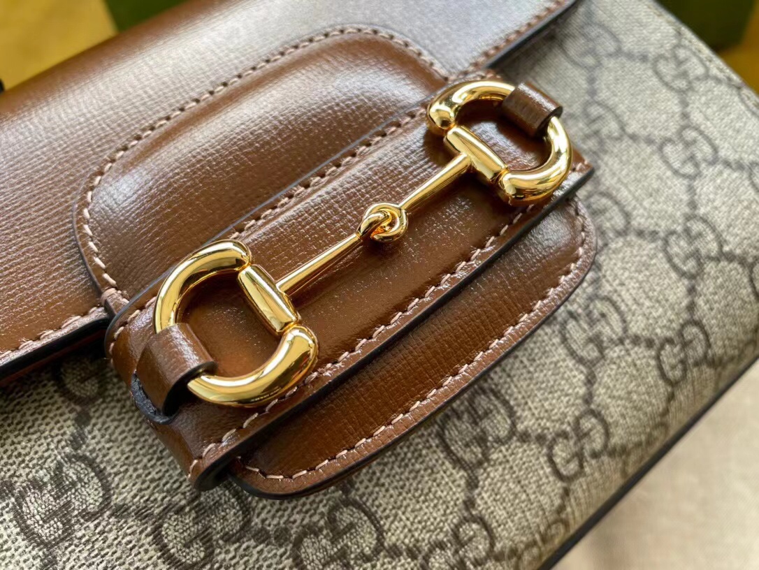 Gucci Horsebit 1955 mini bag in brown leather