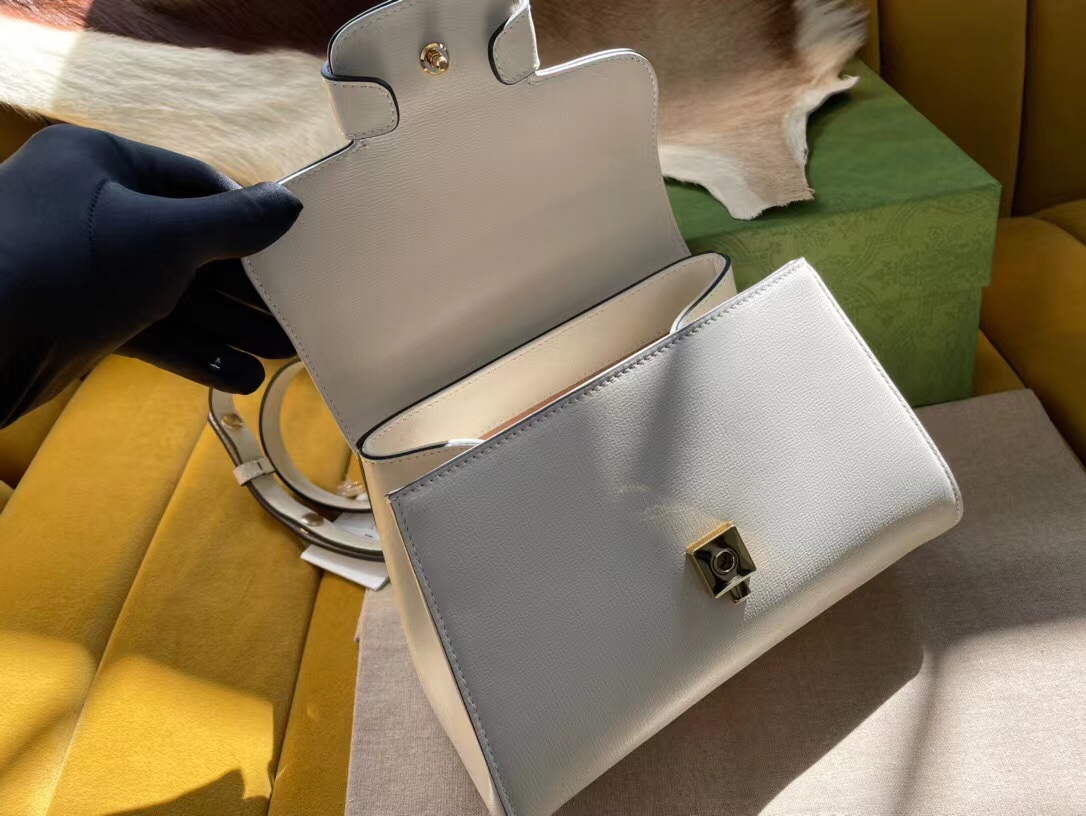 Gucci Horsebit 1955 mini bag in white leather