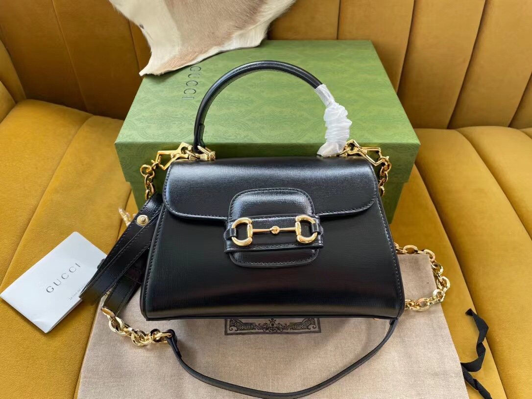 Gucci Horsebit 1955 mini bag in black leather