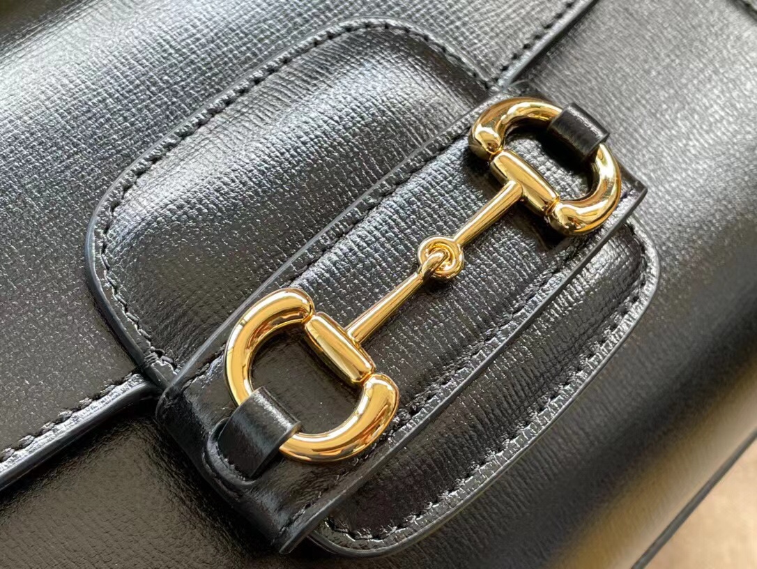 Gucci Horsebit 1955 mini bag in black leather