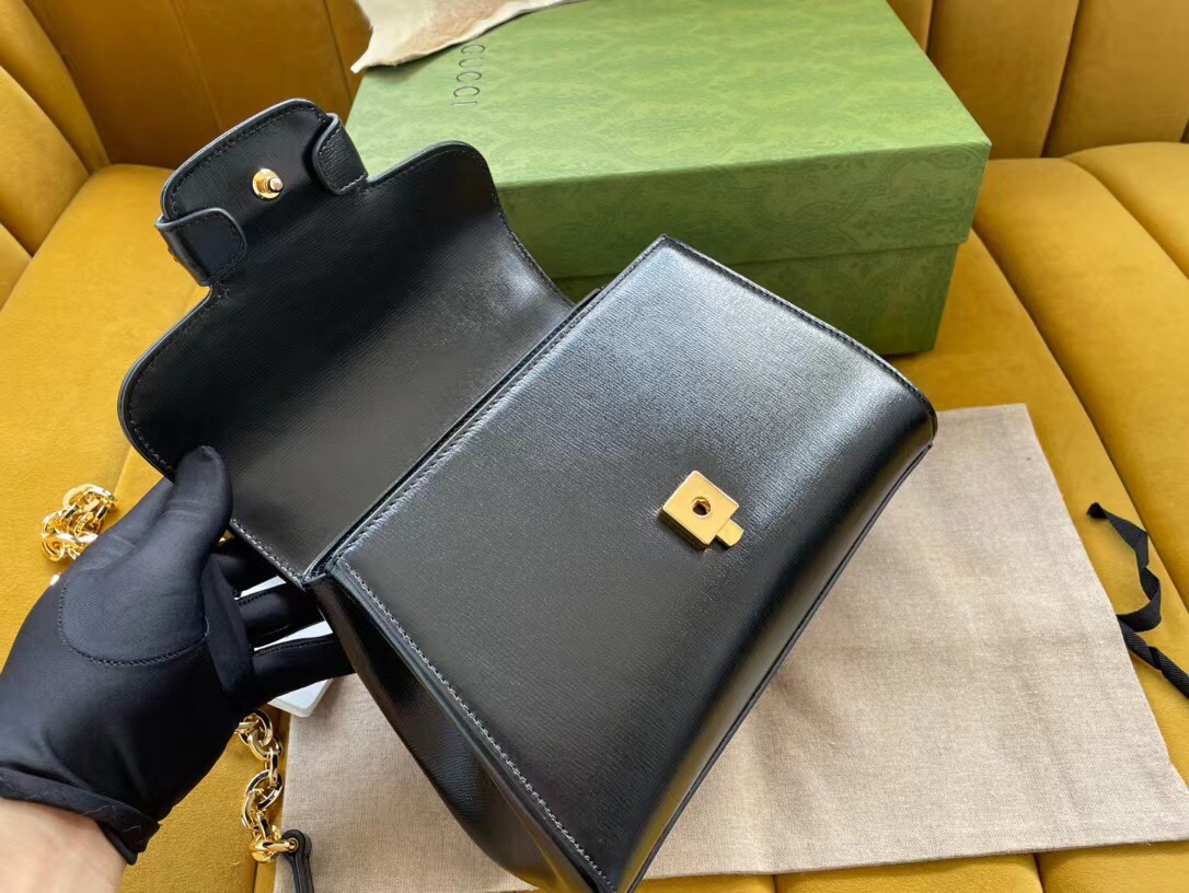 Gucci Horsebit 1955 mini bag in black leather