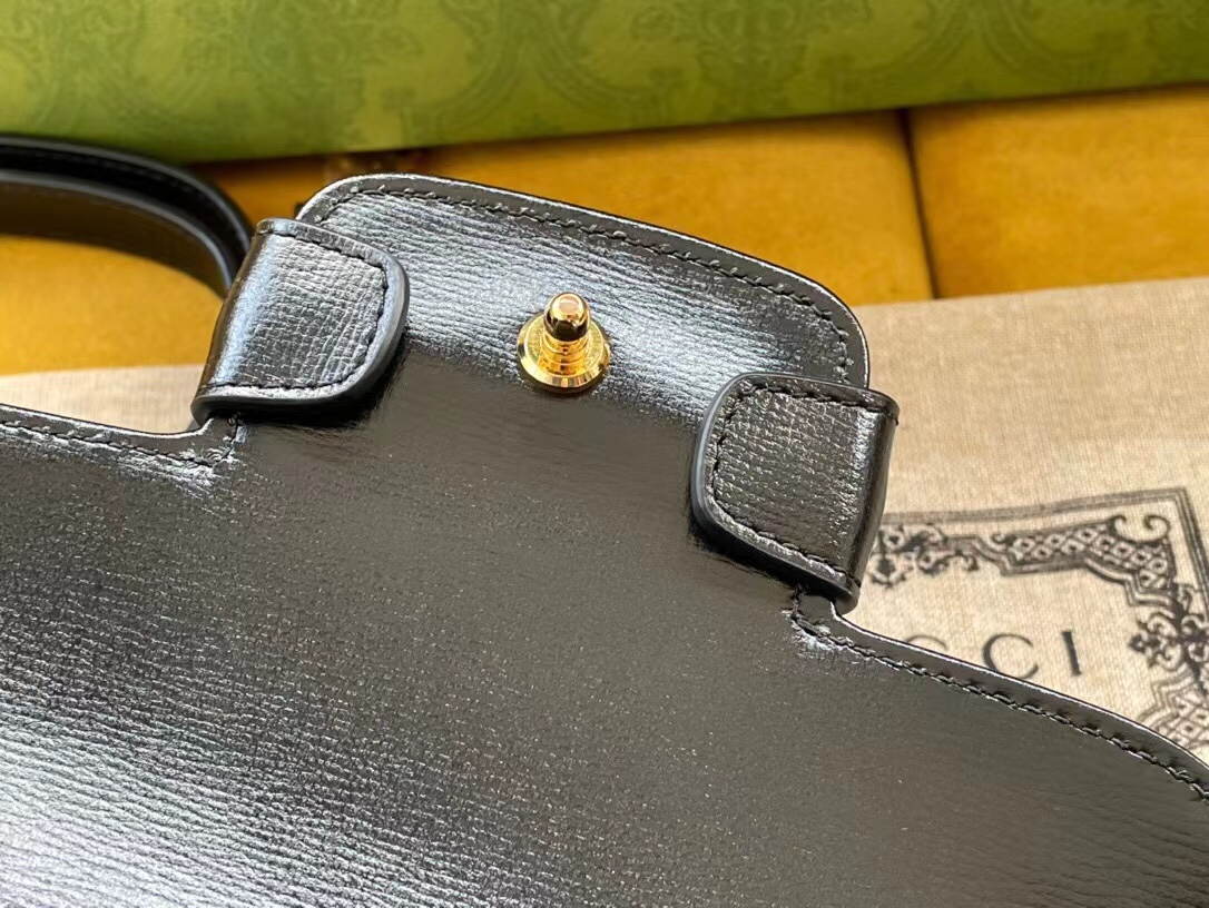 Gucci Horsebit 1955 mini bag in black leather