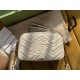 White Leather GG Marmont Matelassé Small Bag Zip