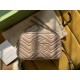 Nude Leather GG Marmont Matelassé Small Bag Zip