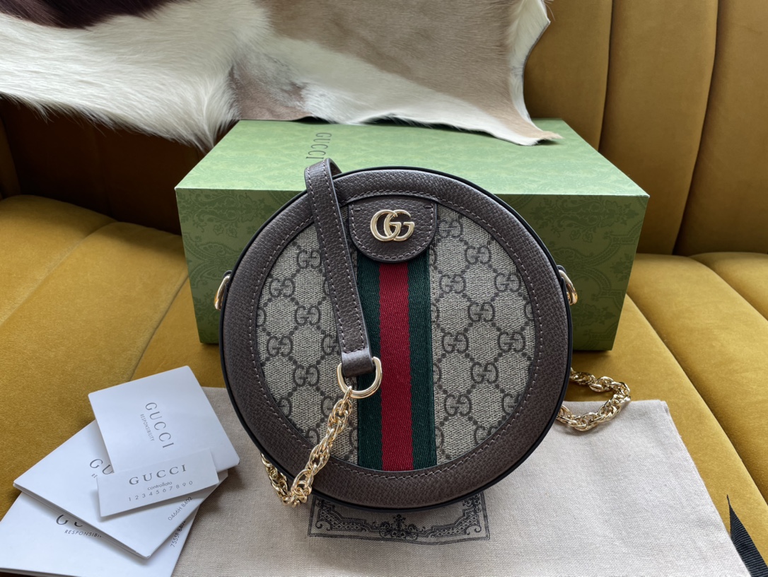 Ophidia GG mini round shoulder bag - Gucci