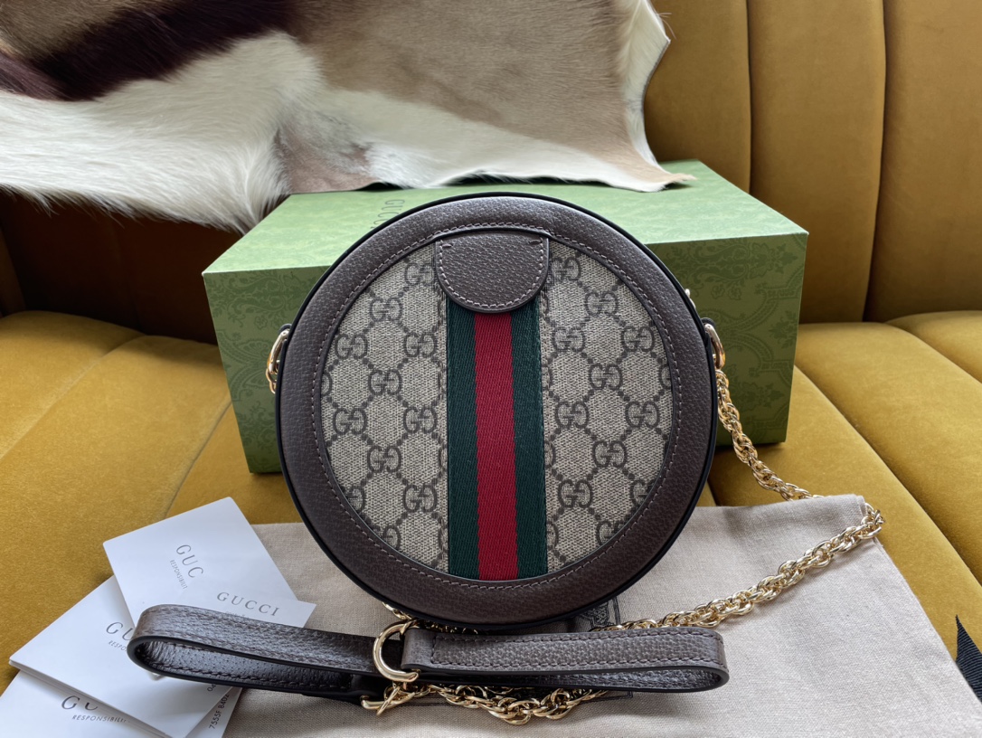 Ophidia GG mini round shoulder bag - Gucci