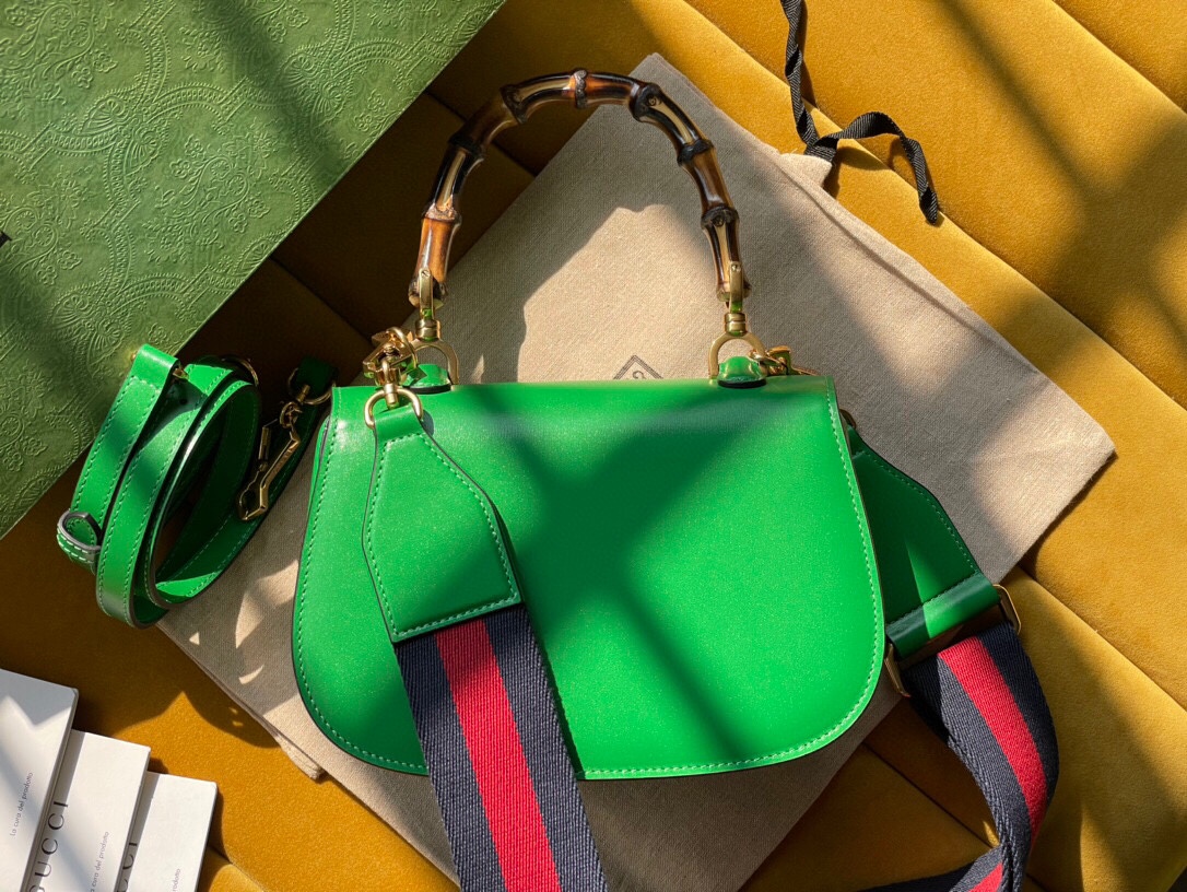 675797 Gucci Small Top Handle Bag Green