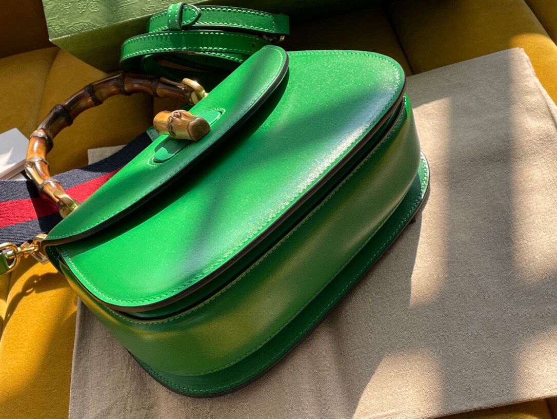 675797 Gucci Small Top Handle Bag Green