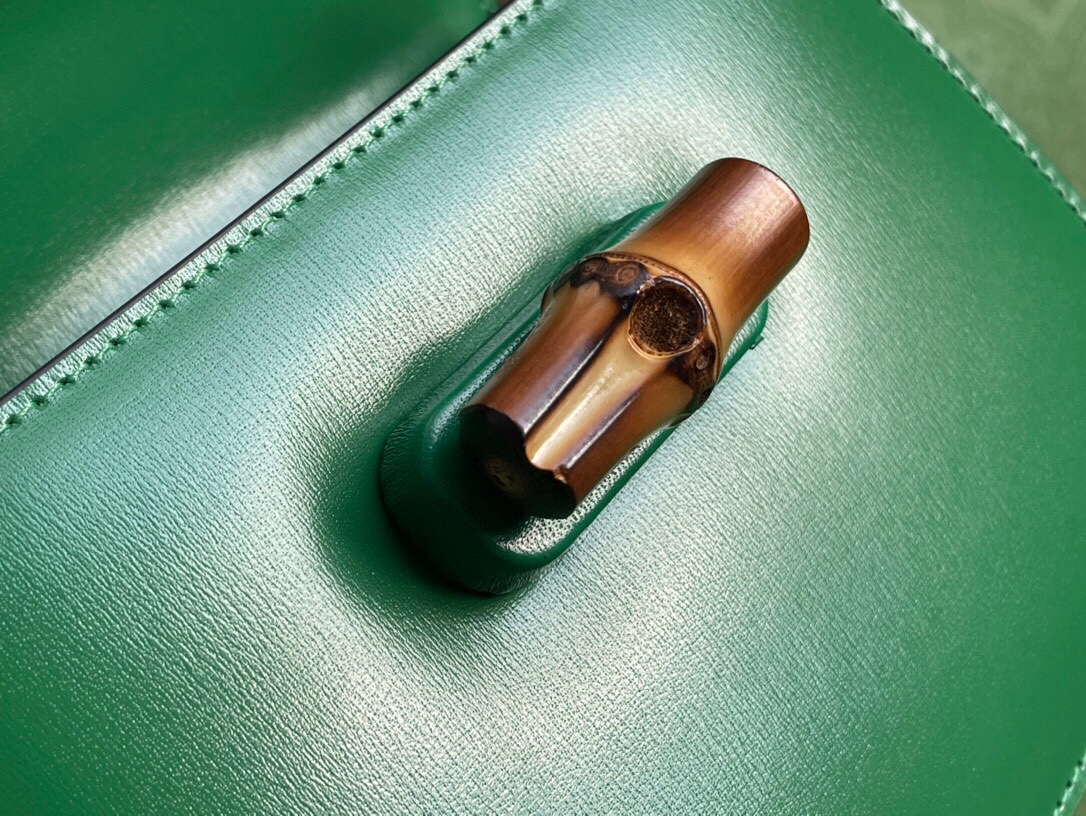 Gucci 686864 Gucci Bamboo 1947 Mini Top Handle Bag Green