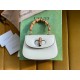 Gucci 686864 Gucci Bamboo 1947 Mini Top Handle Bag White