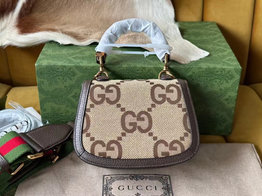 Gucci 686864 Gucci Bamboo 1947 Mini Top Handle Bag