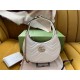 GG Marmont half-moon-shaped mini bag White