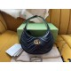 GG Marmont half-moon-shaped mini bag Black