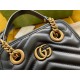 GUCCI GG Marmont Quilted mini 2-way Bag Black