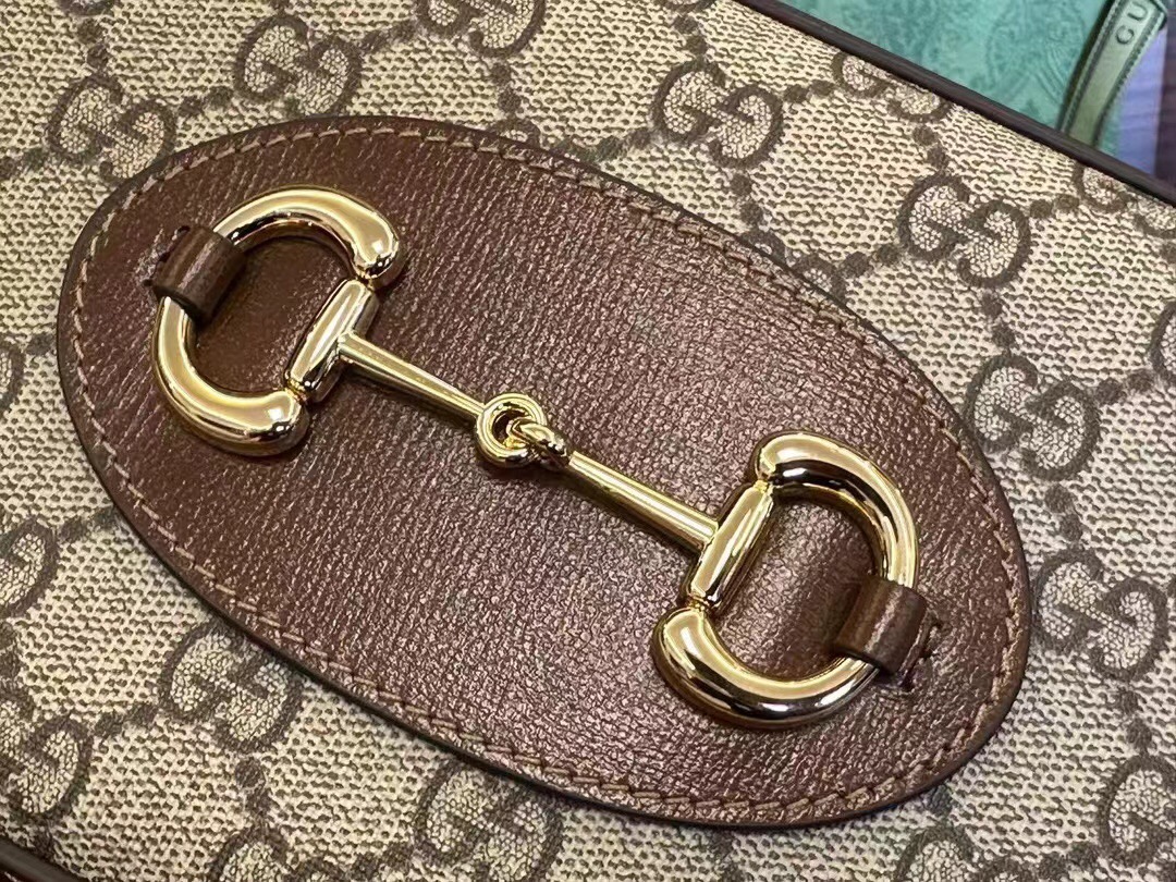 NEW GUCCI 760196 HORSEBIT 1955 SMALL LEATHER 